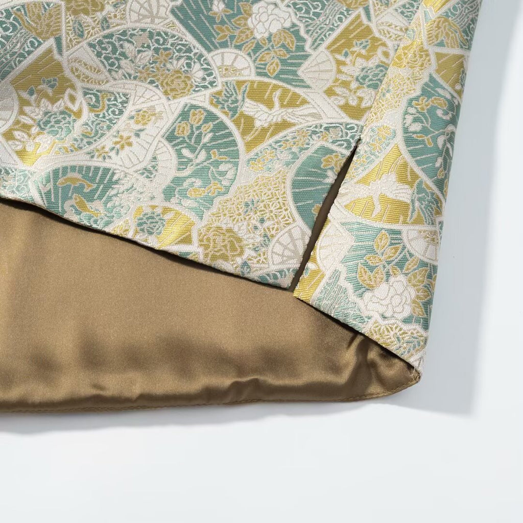 Elegant jacquard top jacket