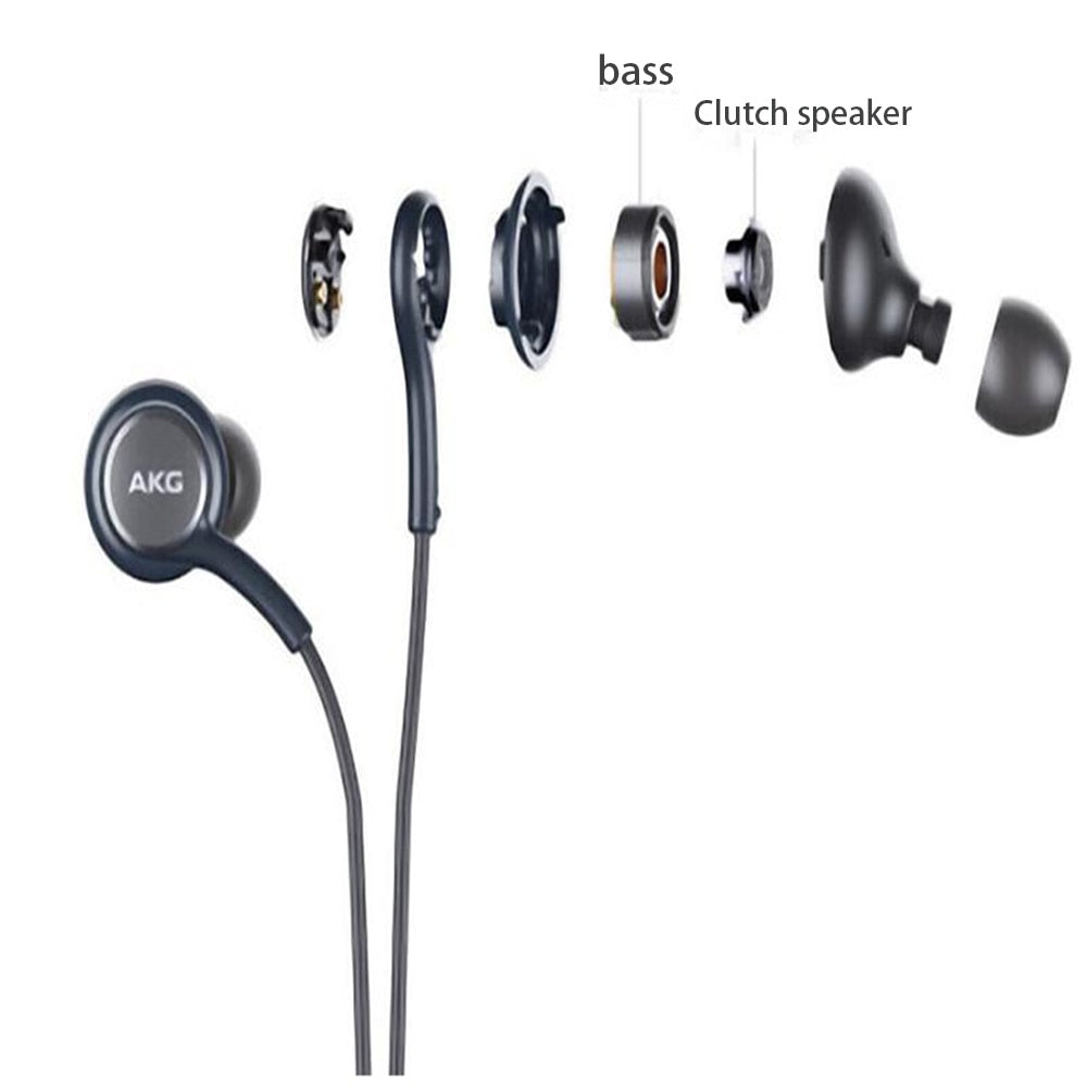 Écouteurs filaires EO-IG955, prise 3,5 mm, intra-auriculaires avec microphone – Samsung AKG