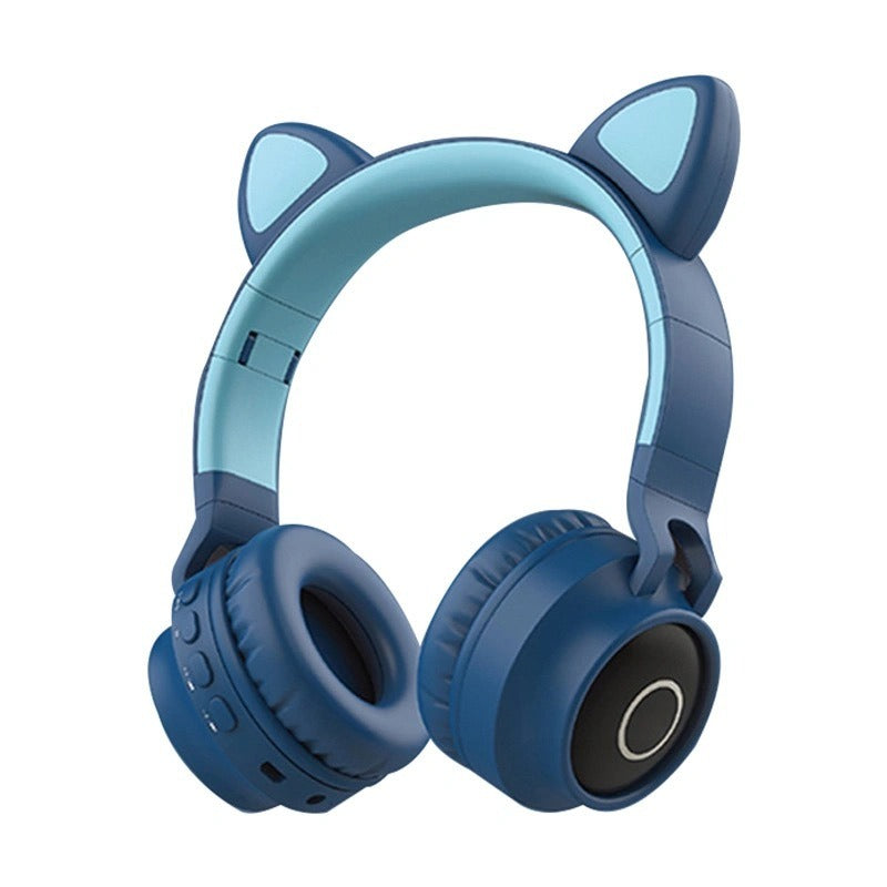 Headworn bluetooth foldable card insertion earphones for kid