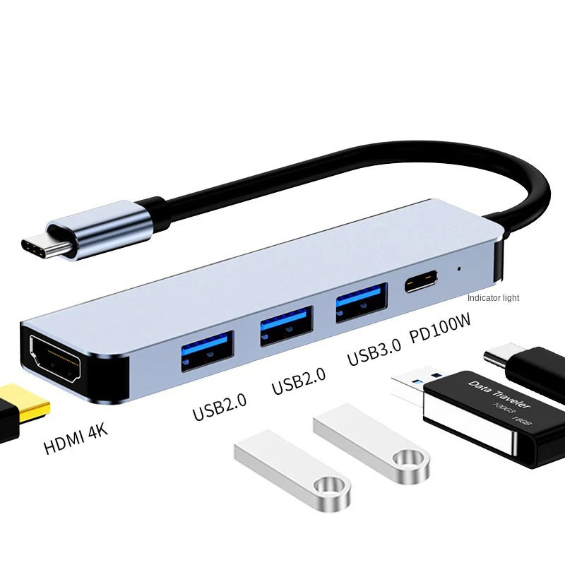 USB C Hub Multiport Adapter, Docking Station with HDMI 4K