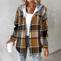 Women's large plaid style women's jacket plaid autumn and winter new style