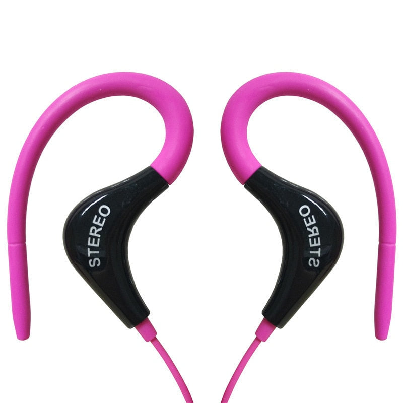 Écouteurs filaires sport avec basses, prise 3,5 mm, pour la course – avec microphone M&J