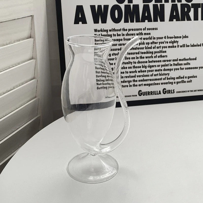 Tasse en verre créative, mug à cocktail irrégulier, verres à jus, cadeaux