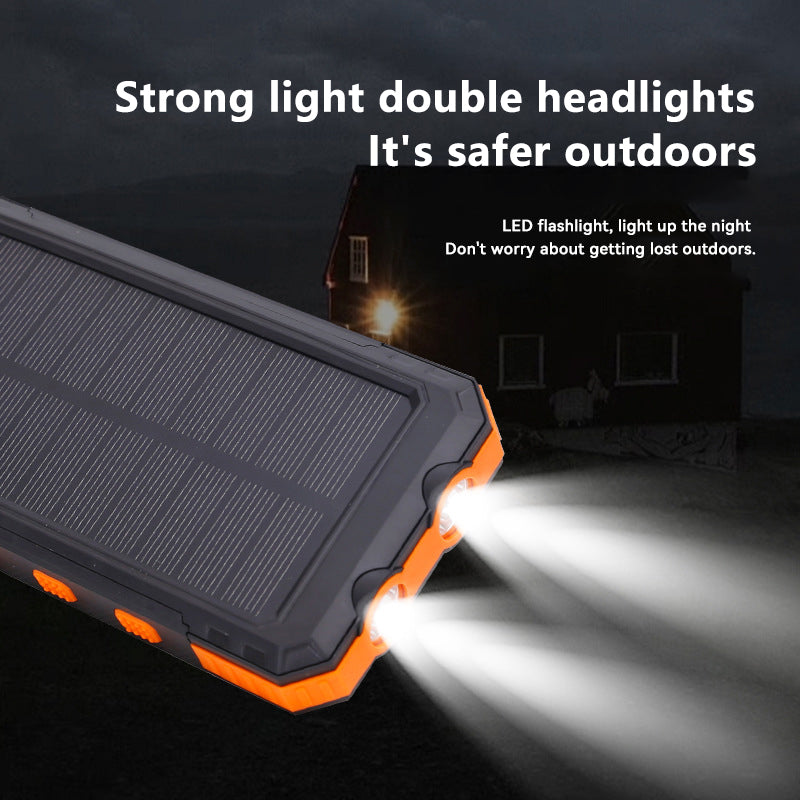 Solar power bank 10000mAh with compass