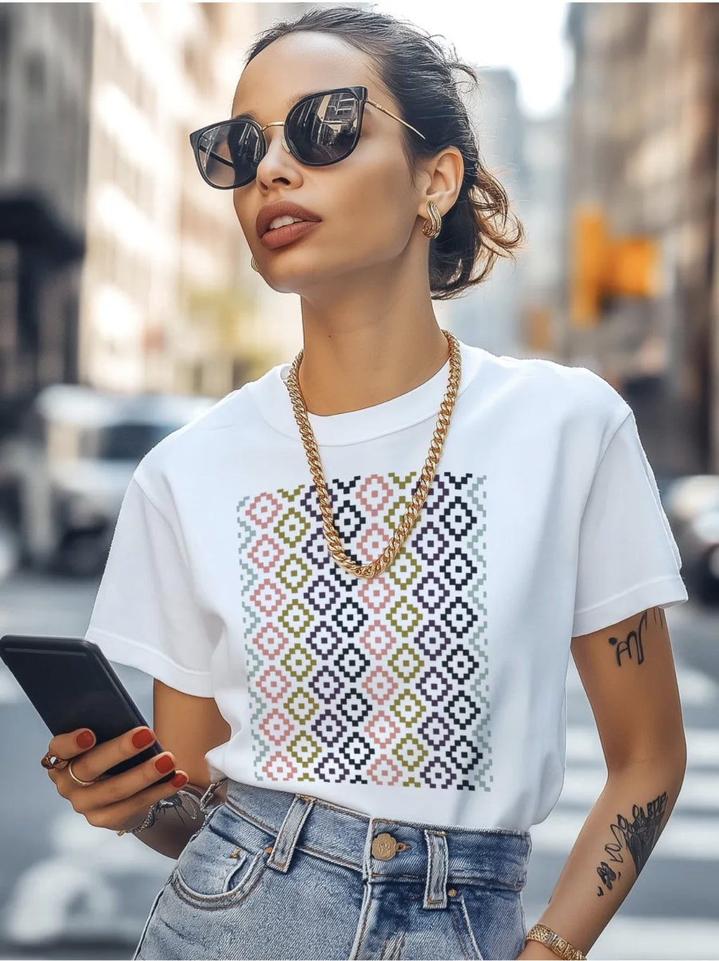 Shirt imprimé manches courtes