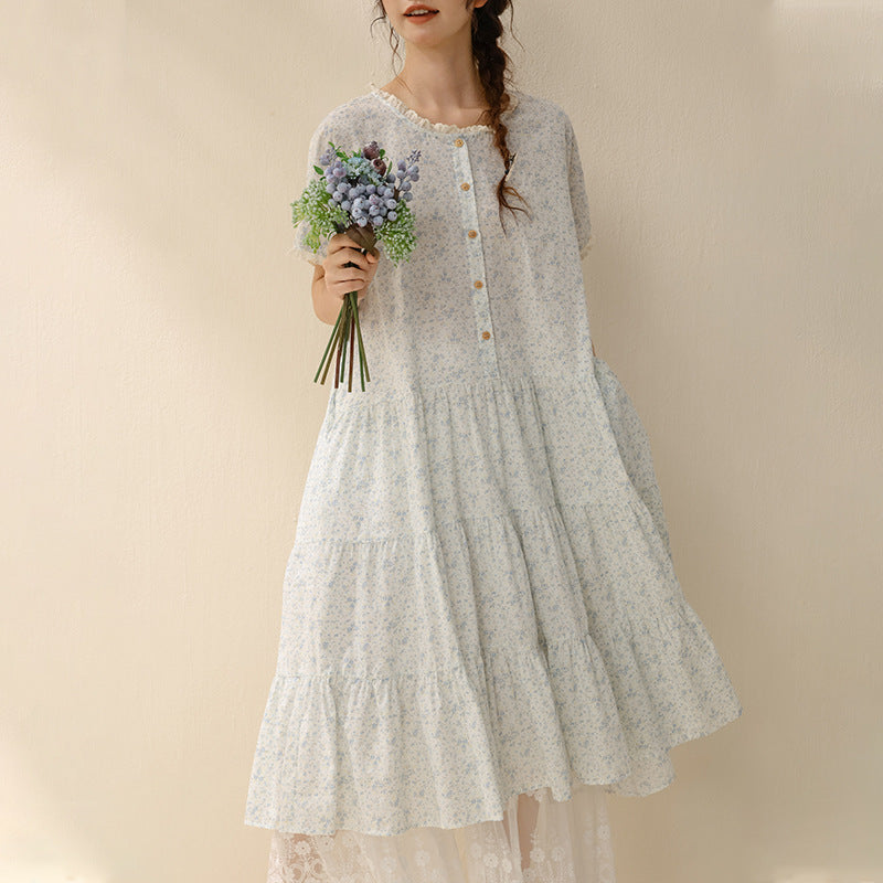 Floral short sleeved dress