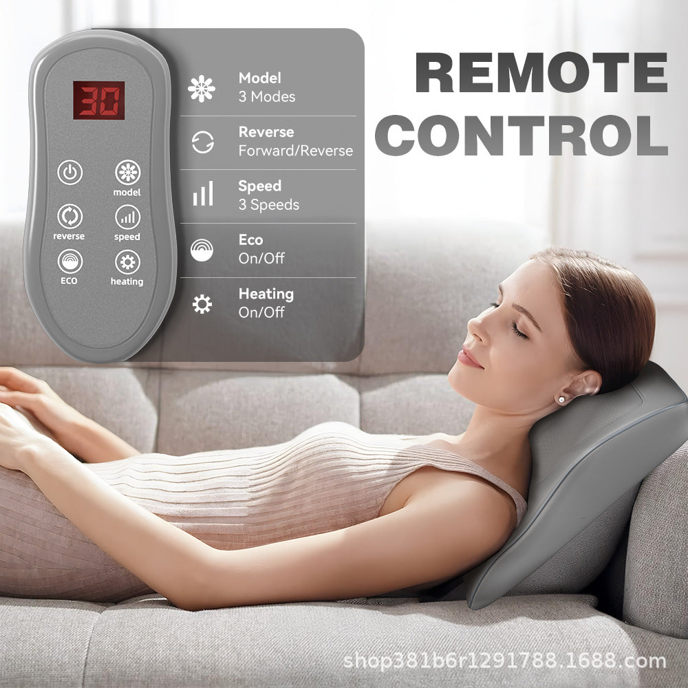 Back and Neck Shoulder Massager with Heating, Shiatsu Electric Massage 4D-Rotation Massager