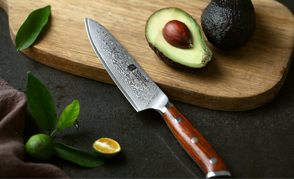 Santoku Kitchen Knife Sets vg10 Core Damascus Steel Chef Xinzuo