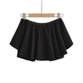 Elastic A-line short skirt
