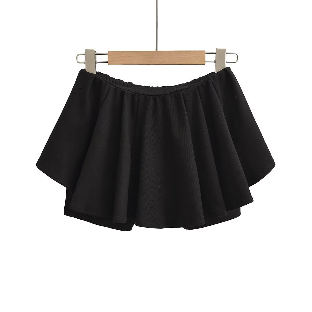 Elastic A-line short skirt
