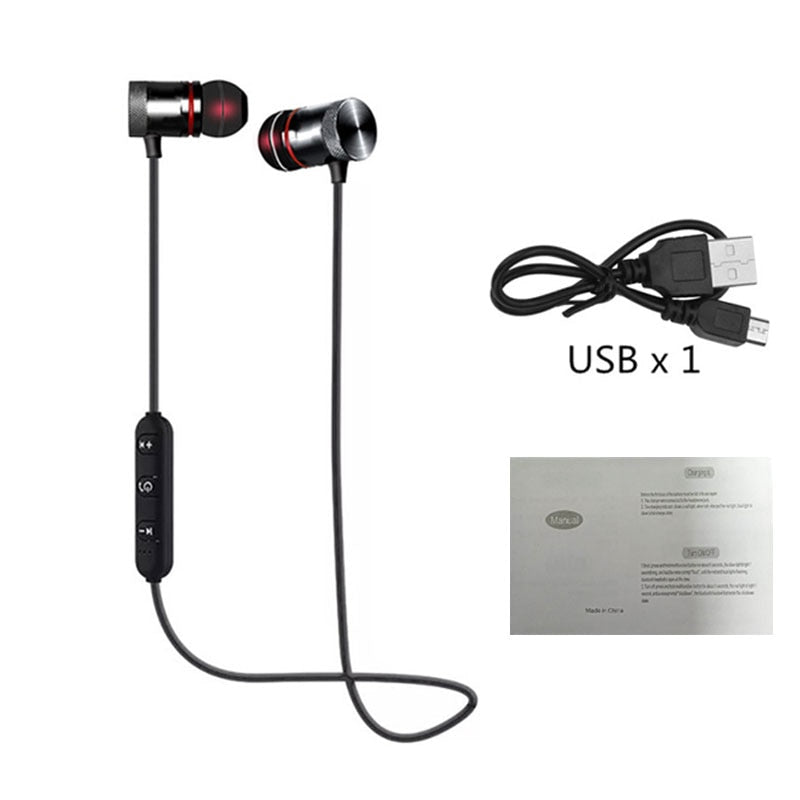 Neckband Magnetic Earphones Sports 5.0 Bluetooth with mic