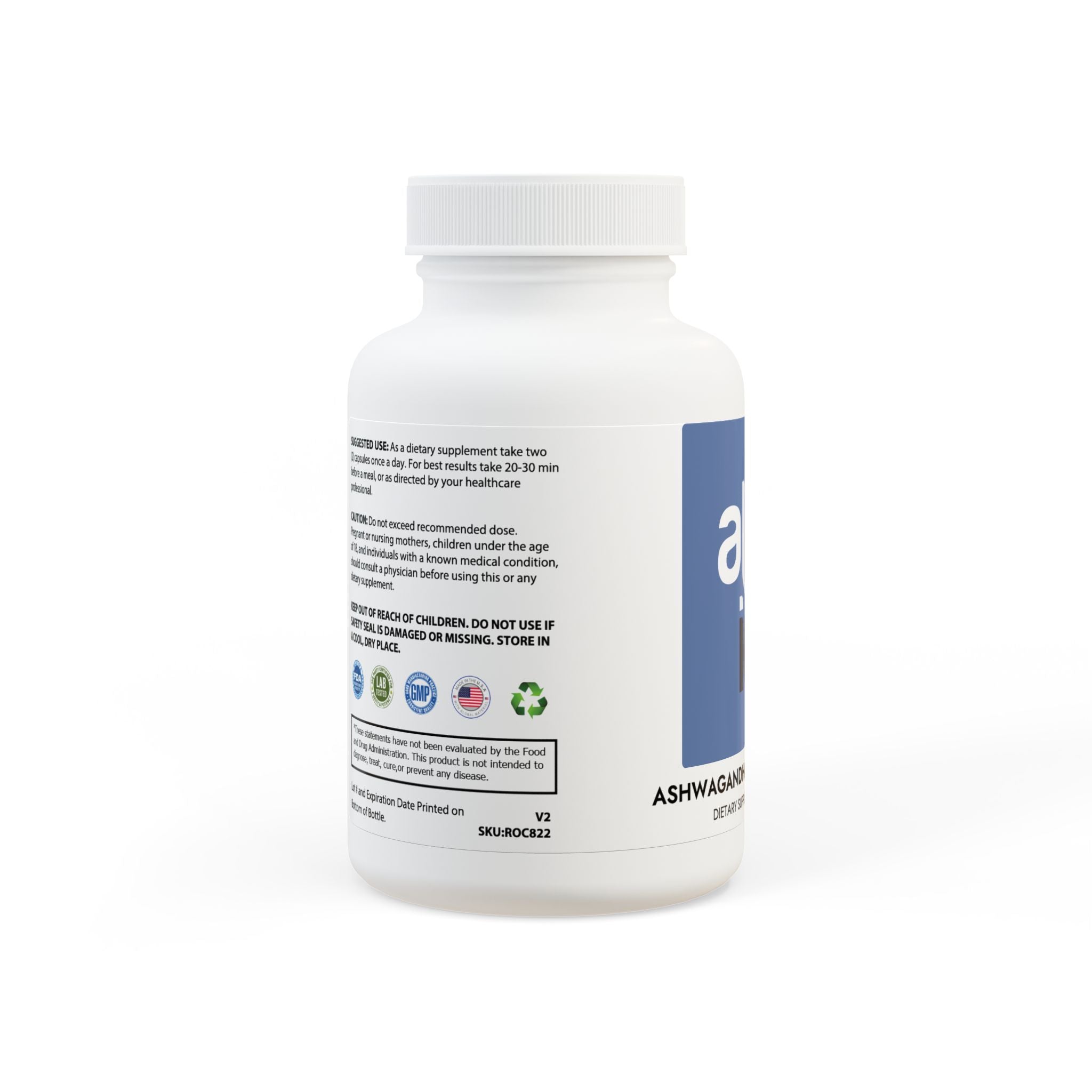 Ashwagandha and Black Pepper Supplement (60 capsules)
