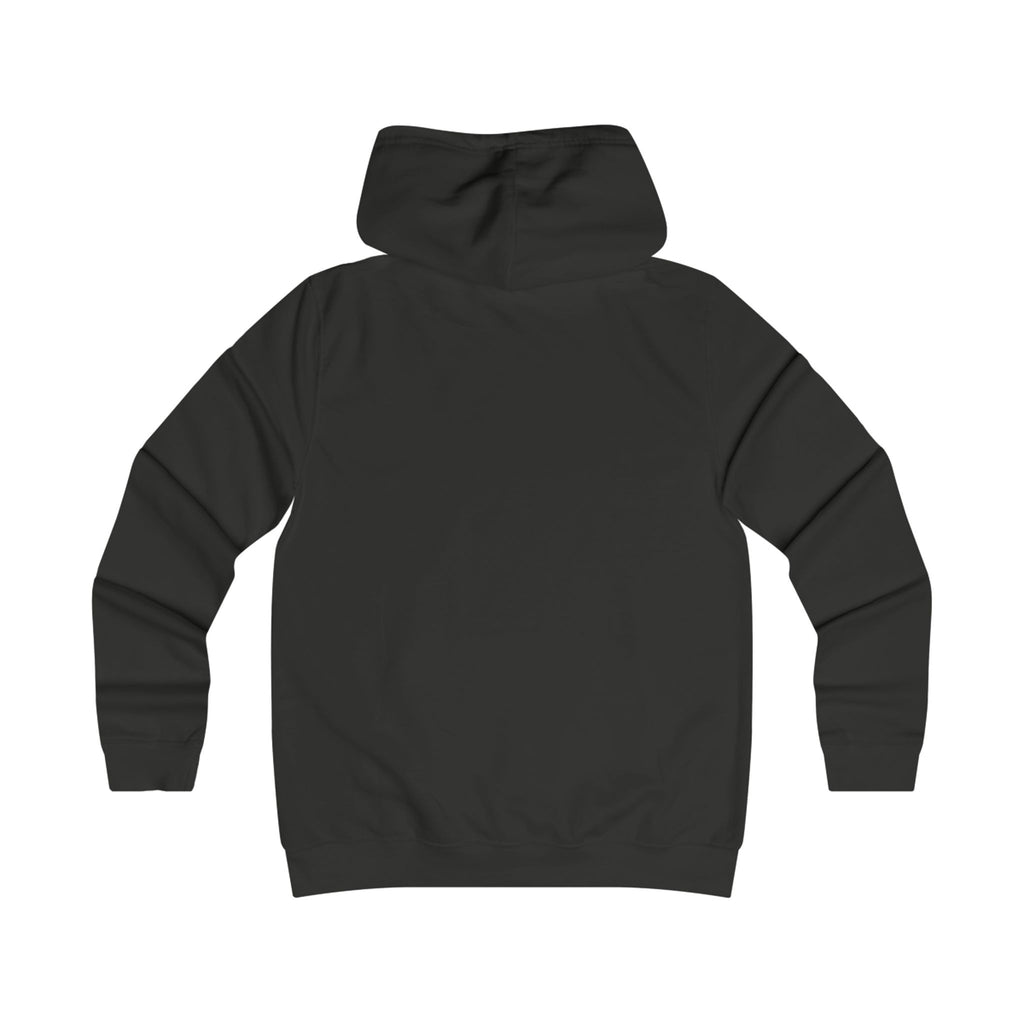 Girlie College Hoodie - Minimal Blue Logo Campus Pullover