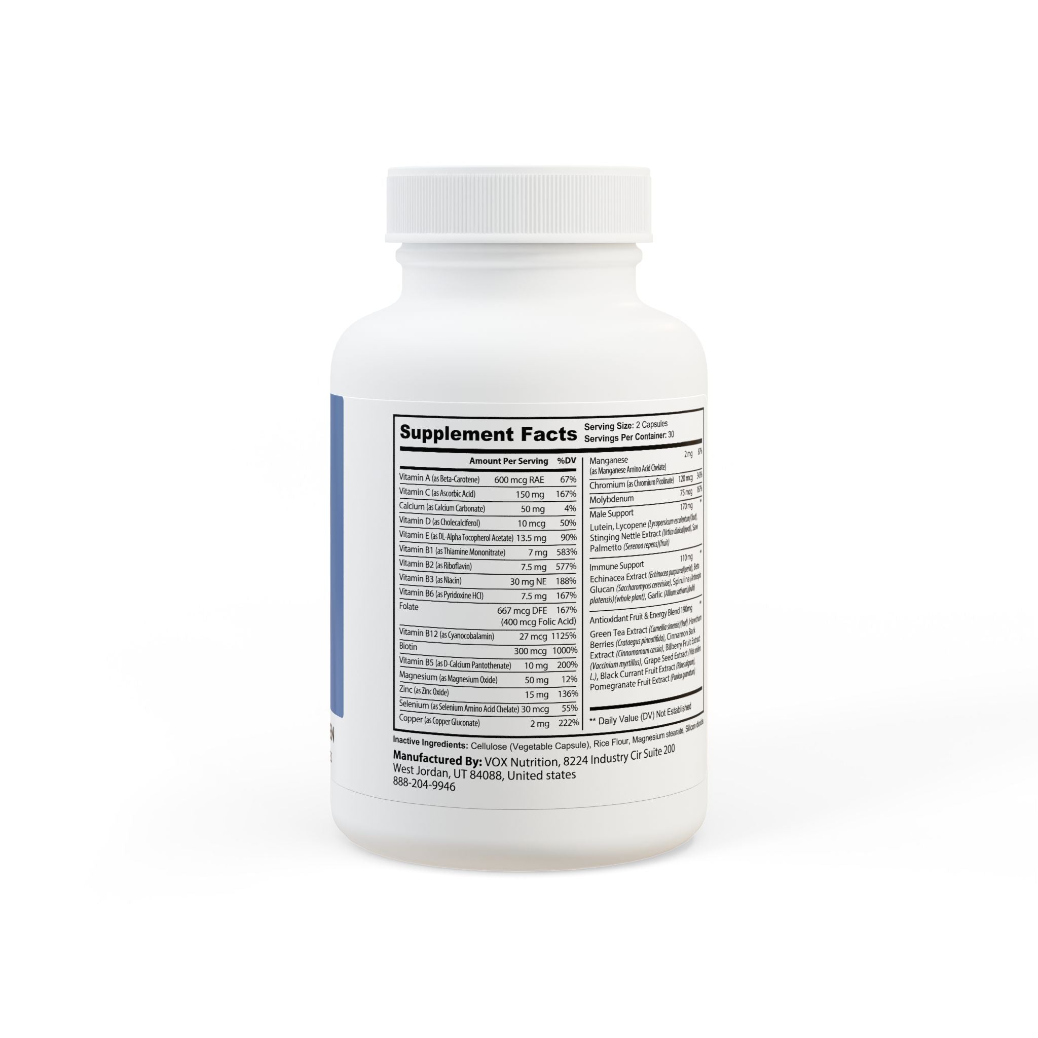 Complément multivitaminé pour adulte (60 gélules)