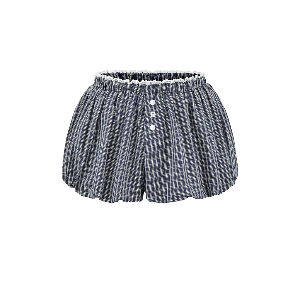 Ruffled High waisted line Shorts Sweet and Edgy Crop Pants