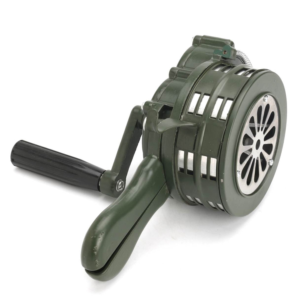 Green Aluminium alloy Crank Hand Operated Air Raid Emergency 110dB