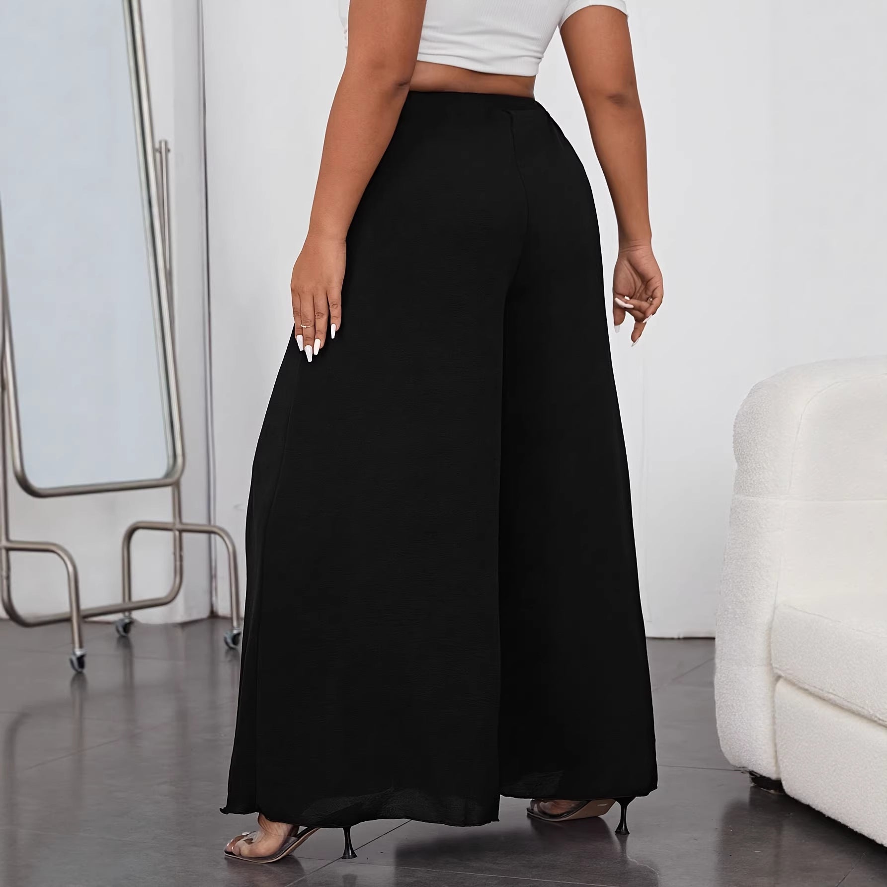Nouveau pantalon décontracté long et ample été
