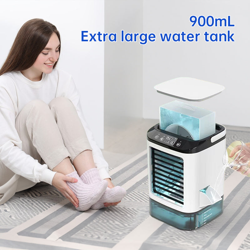 Portable Mini Air Cooler 3-speed Humidifier 900ML