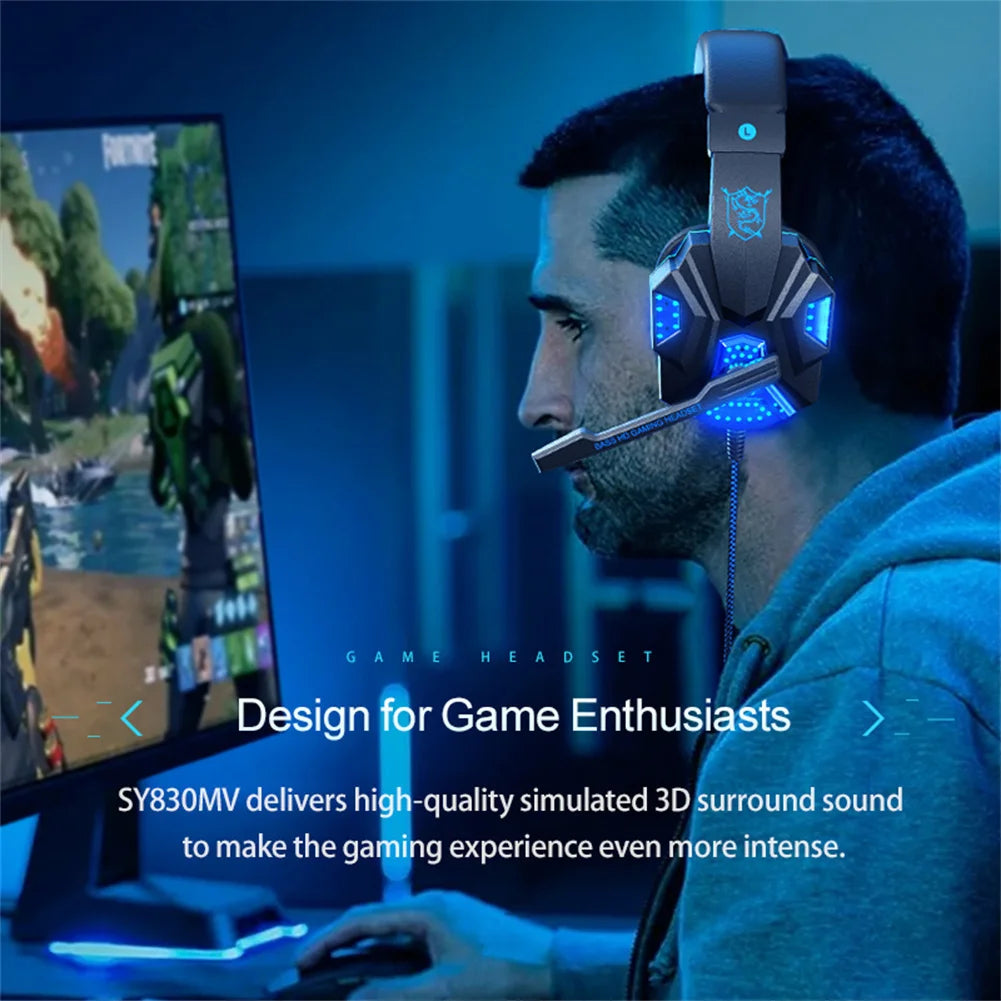 Gaming headphones with microphone SY830MV