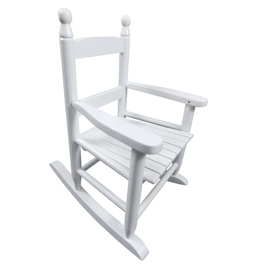 Chaise à bascule blanche - Intérieur ou Extérieur - Adaptée aux enfants - Durable