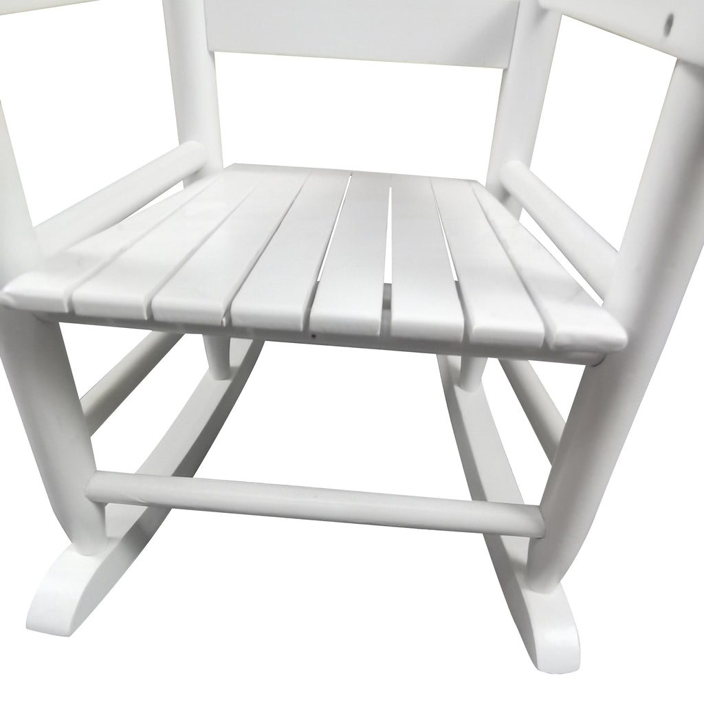 Chaise à bascule blanche - Intérieur ou Extérieur - Adaptée aux enfants - Durable