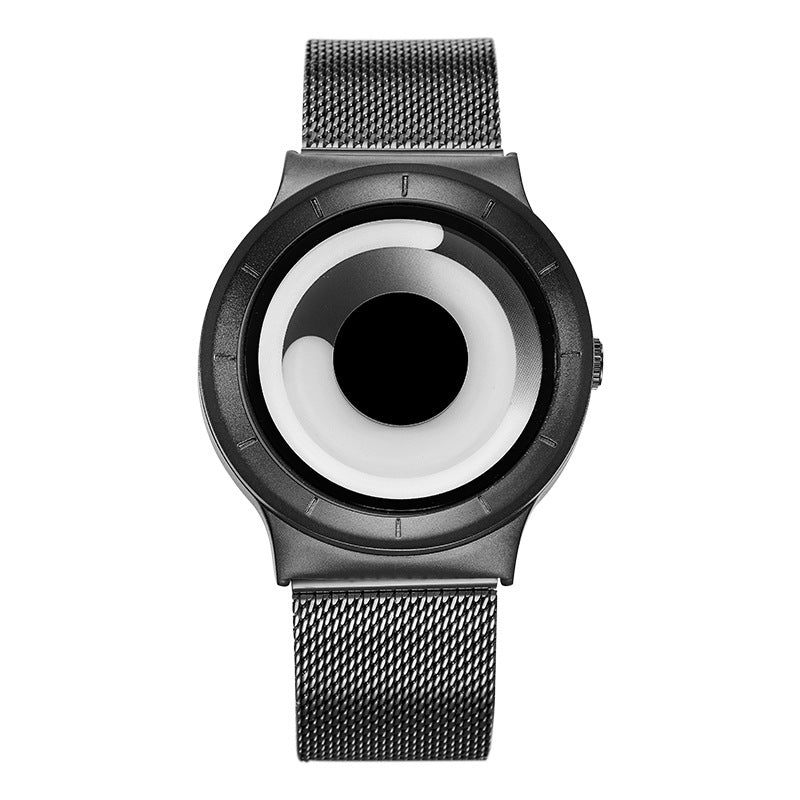 Unisex creative fashion whirlpool no pointer couple watch