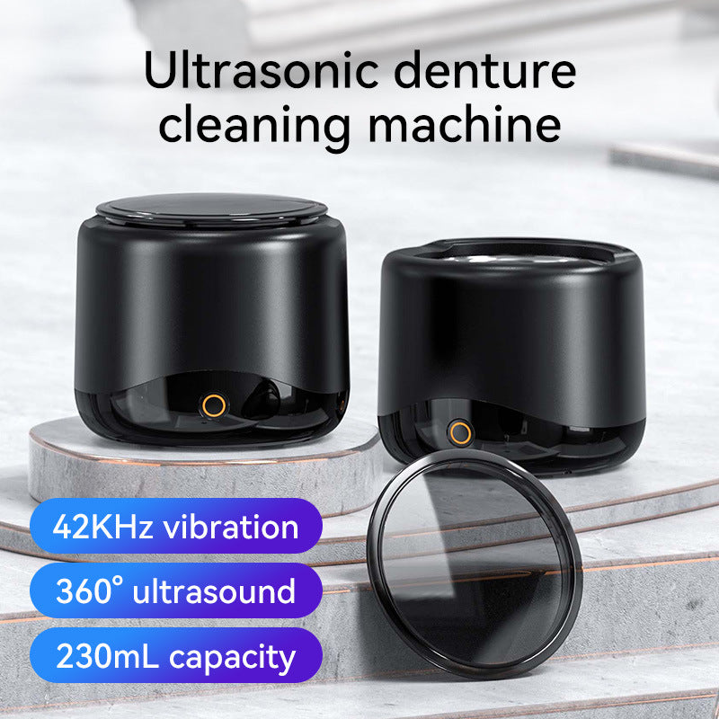 Portable Ultrasonic Cleaning Device for Dentures, Aligners, Retainers & Whitening Trays