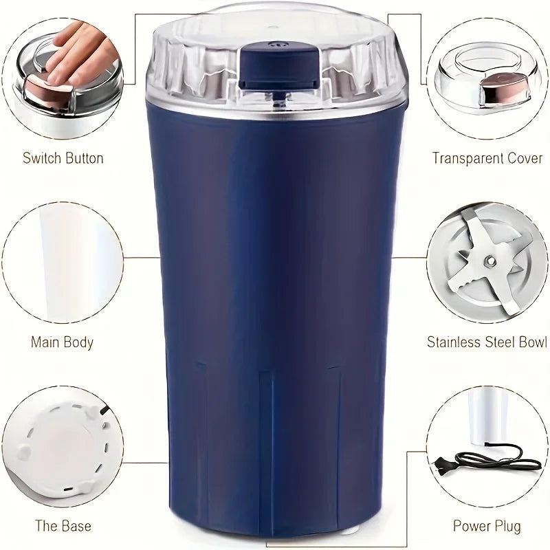 Electric Bean Grinder Multifunctional Coffee - One-Press Control Food Processor
