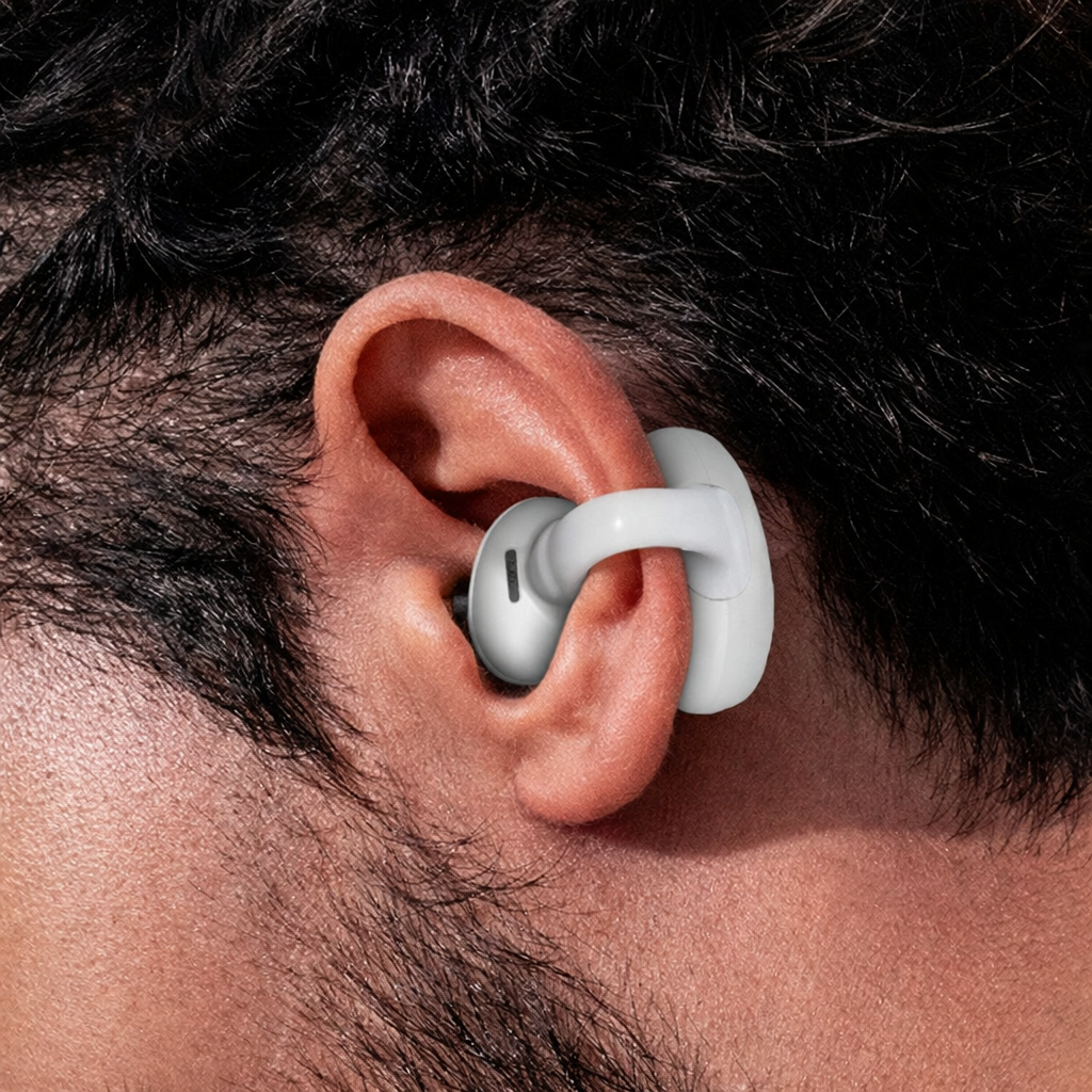 Earclip Bluetooth Earphones with High Sound Quality, Low Latency, Noise Reduction OWS