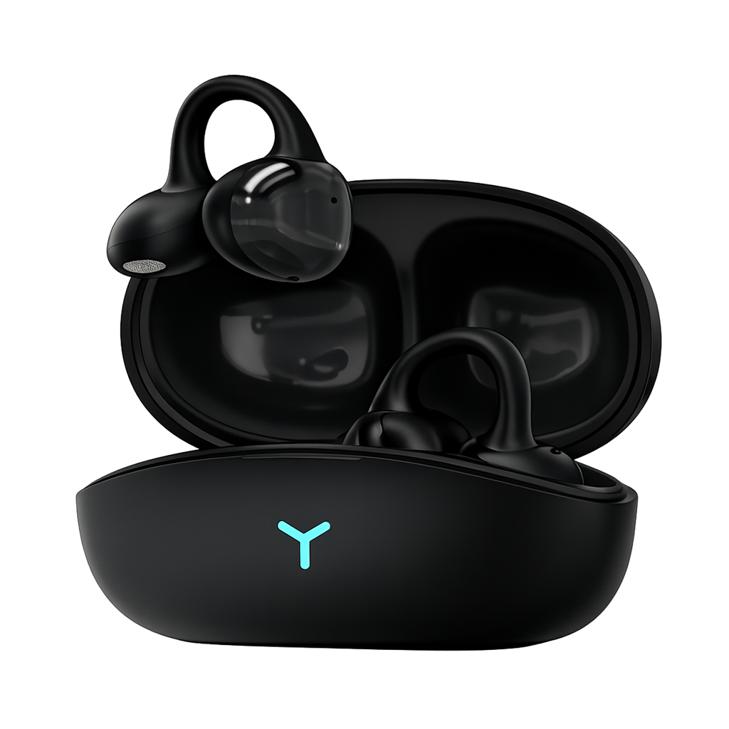 Earclip Bluetooth Earphones with High Sound Quality, Low Latency, Noise Reduction OWS