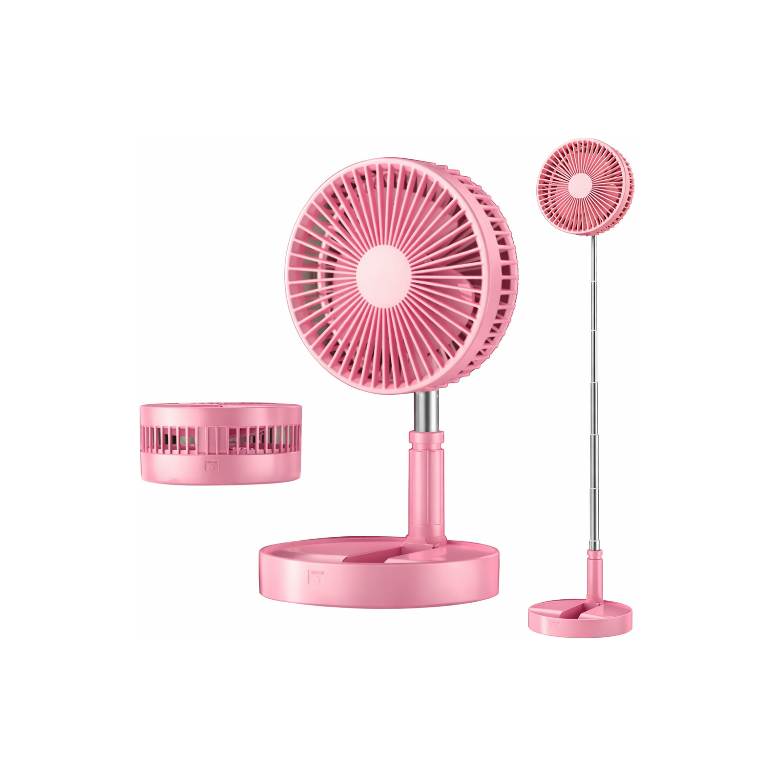 Telescopic Folding Electric Fan USB Charging Silent