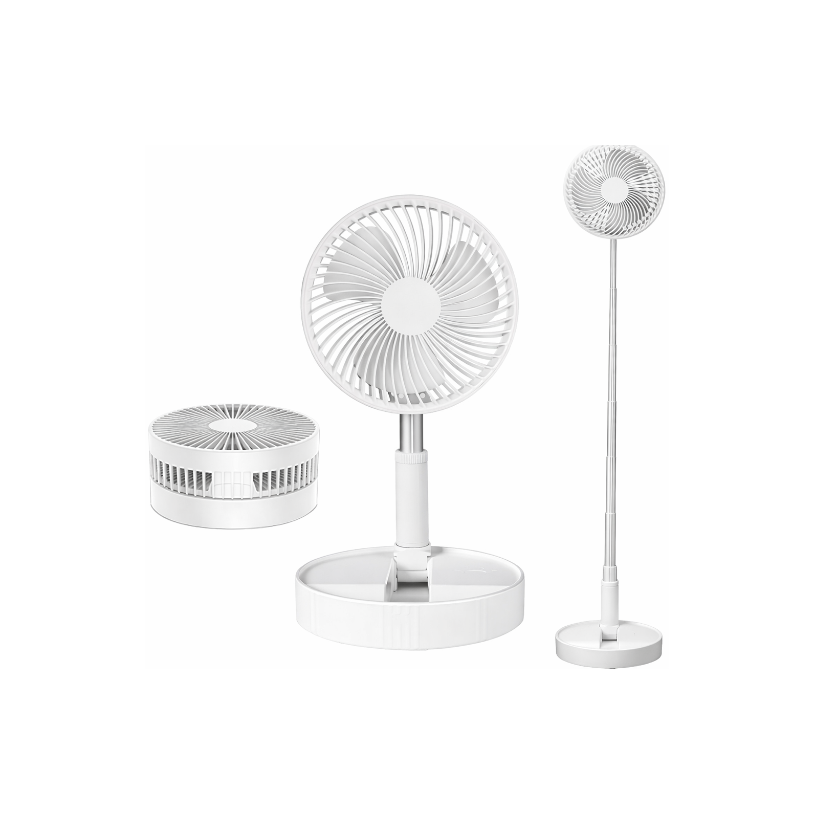 Telescopic Folding Electric Fan USB Charging Silent