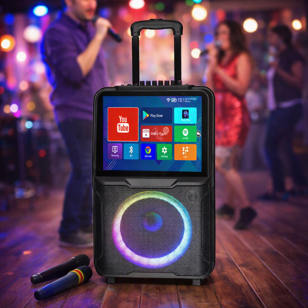 Enceinte Bluetooth multimédia avec écran, Karaoké, rechargeable, 40W RMS, 7200mAh - CSN1703