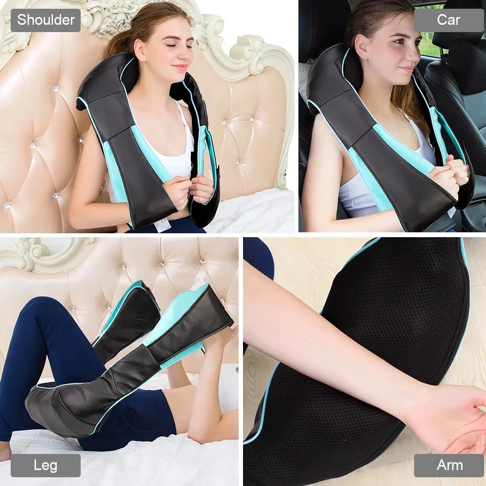 Masseur électrique de corps, nuque et épaules Shiatsu en forme de U