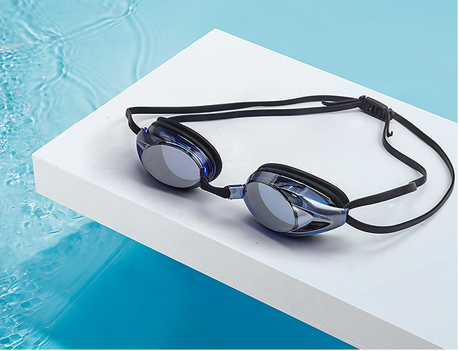 Adult racing goggles high-definition anti fog and anti UV electroplated swimming goggles
