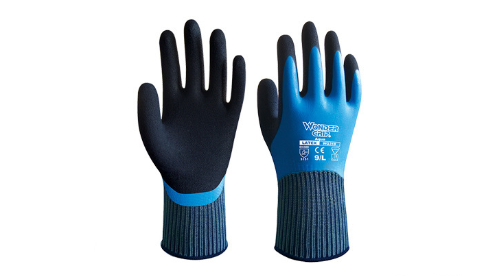 Gants de travail Wonder Grip WG318 – Latex, imperméables, antidérapants – Pour cuisine, jardinage, lavage de voiture