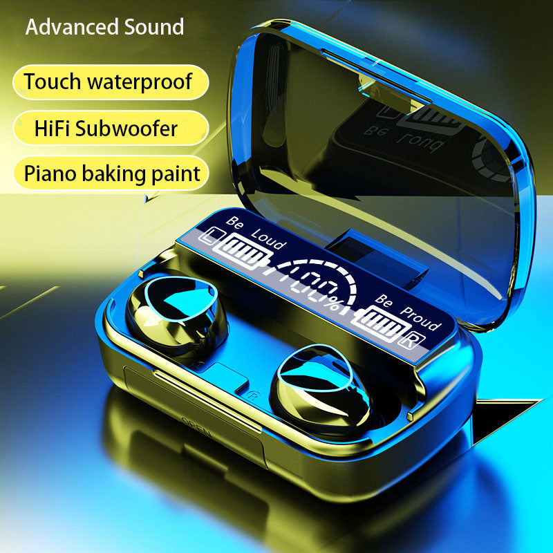 Bluetooth Headset High-Capacity TWS Binaural 5.1 Noise Cancellation F9 M10 M30