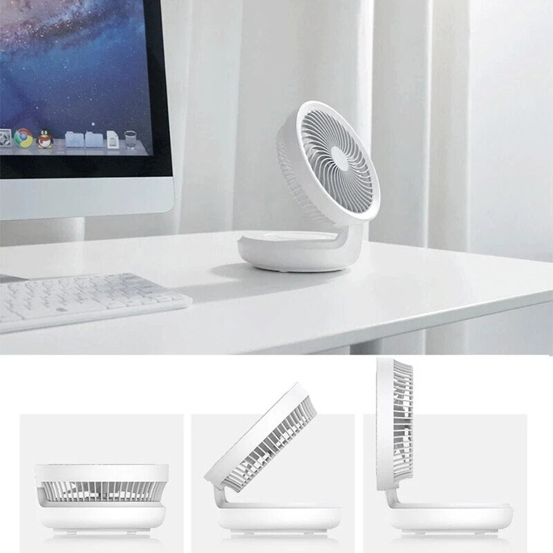Wireless Suspension Fan Air Circulation Comfortable USB Charging Wall-Mounted Desktop Fan