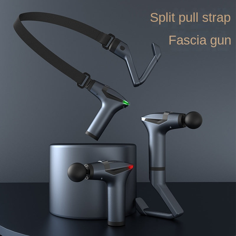 3-in-1 Massage Gun Extended Handle & Belt with 4 Replaceable Heads
