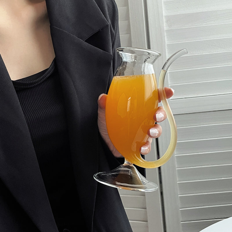 Creative Glass Cup Mug Irregular Cocktail Glasses Juice Mugs Gifts