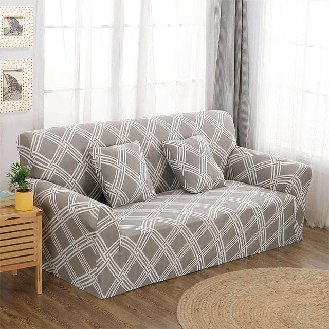 Stretch Sofa Covers Furniture Protector Polyester Loveseat Couch Cover l 1/2/3/4-seater Arm Chair Cover for Living Room