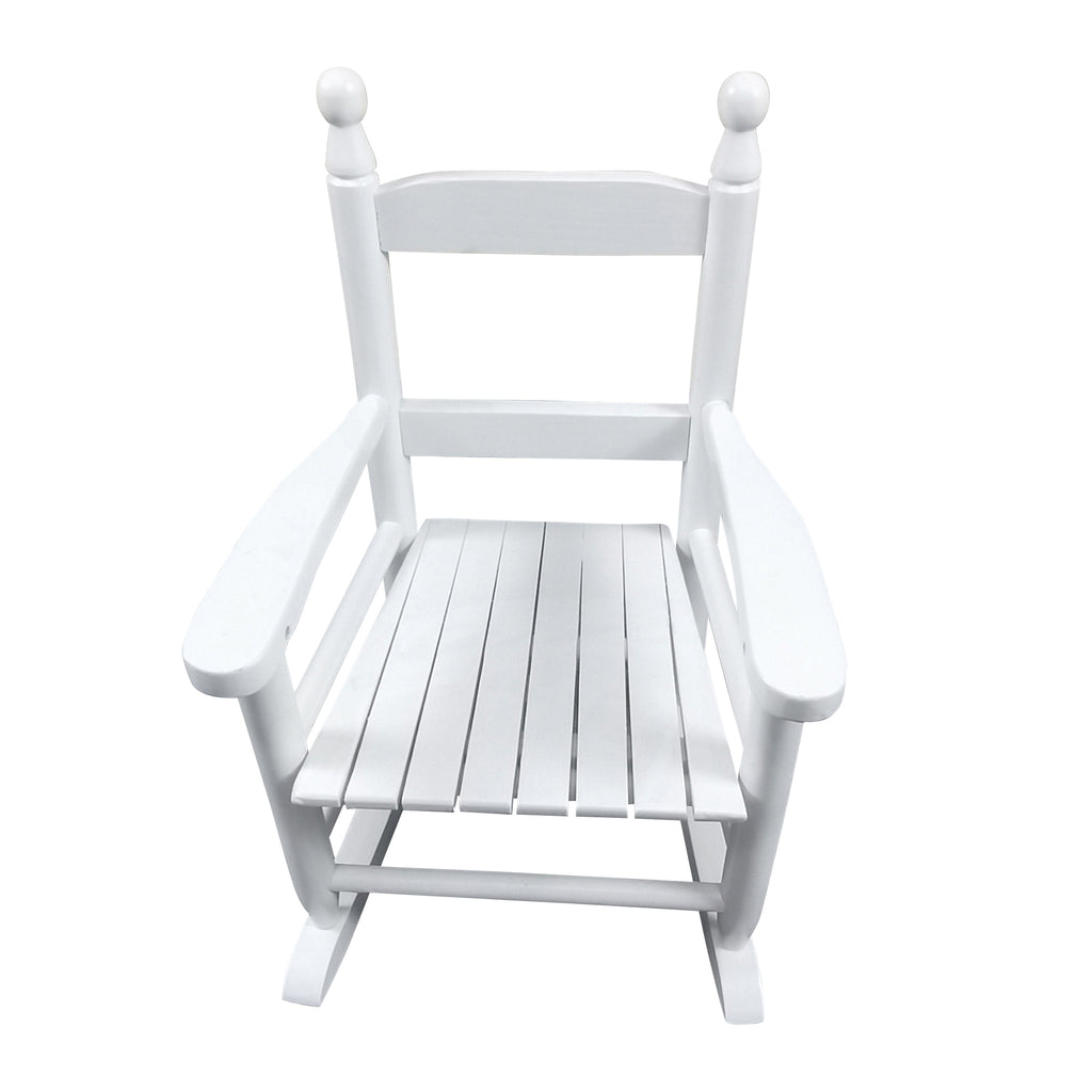 Chaise à bascule blanche - Intérieur ou Extérieur - Adaptée aux enfants - Durable