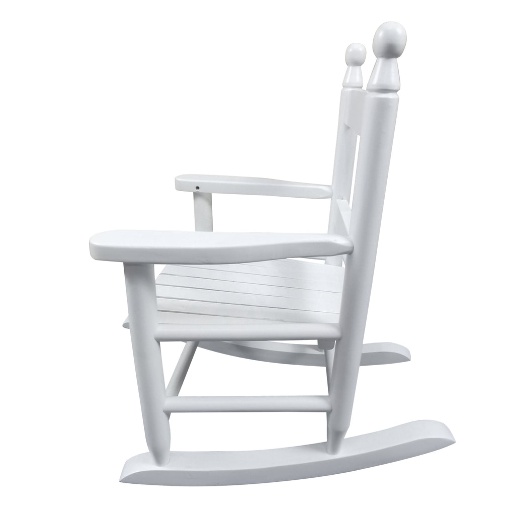 Chaise à bascule blanche - Intérieur ou Extérieur - Adaptée aux enfants - Durable