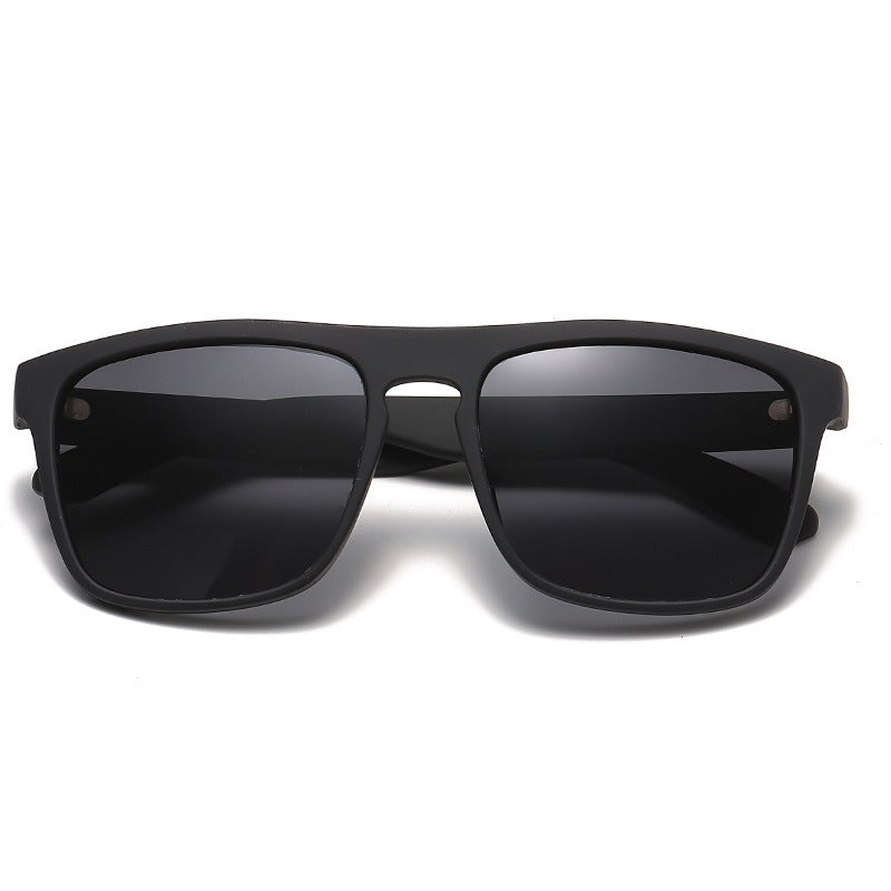 Square frame polarized glasses colorful