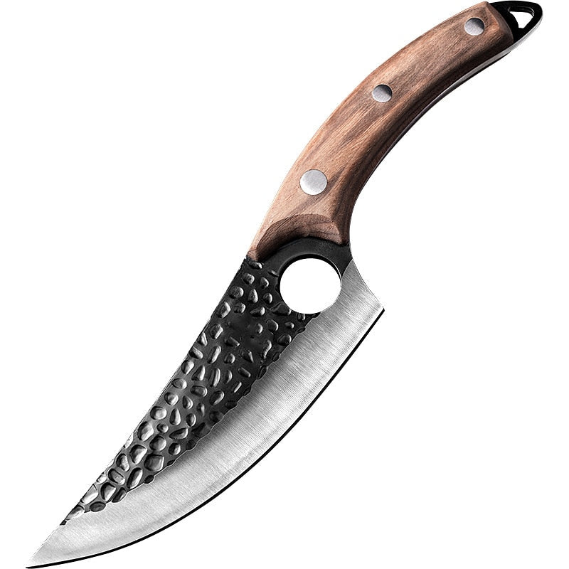 Couteau de boucher forgé 5,5'' en acier plaqué à haute teneur