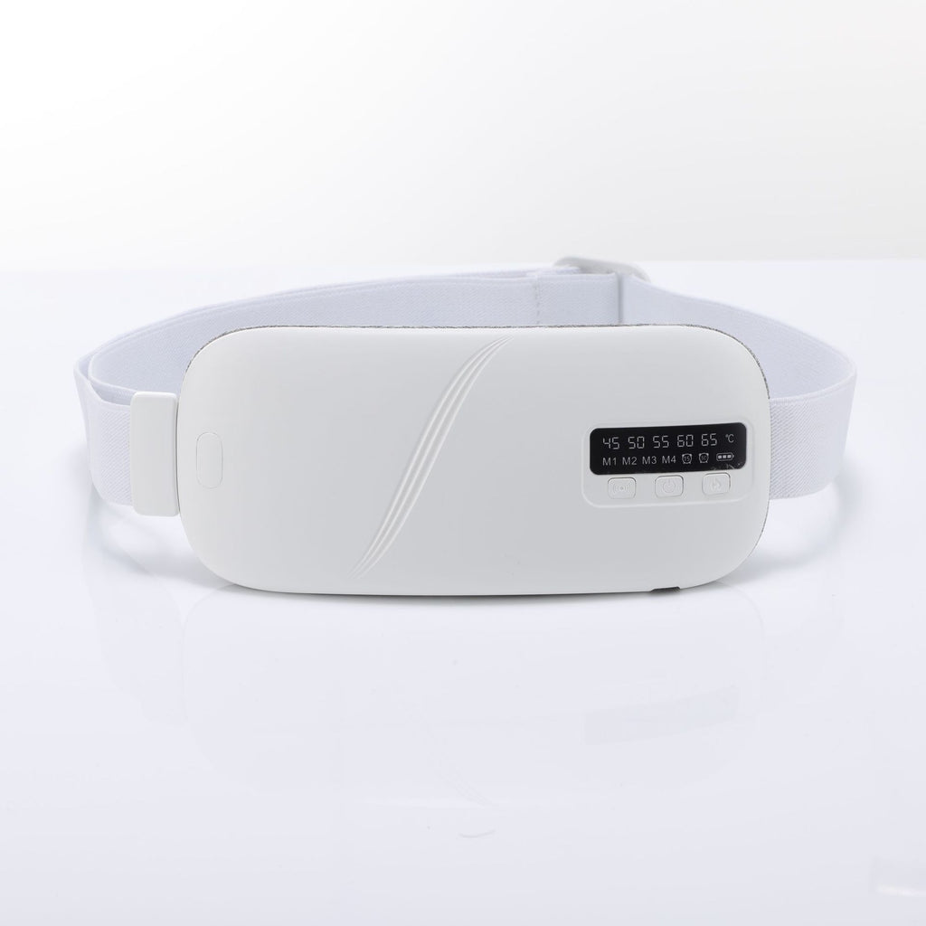 Portable abdominal massage heating device