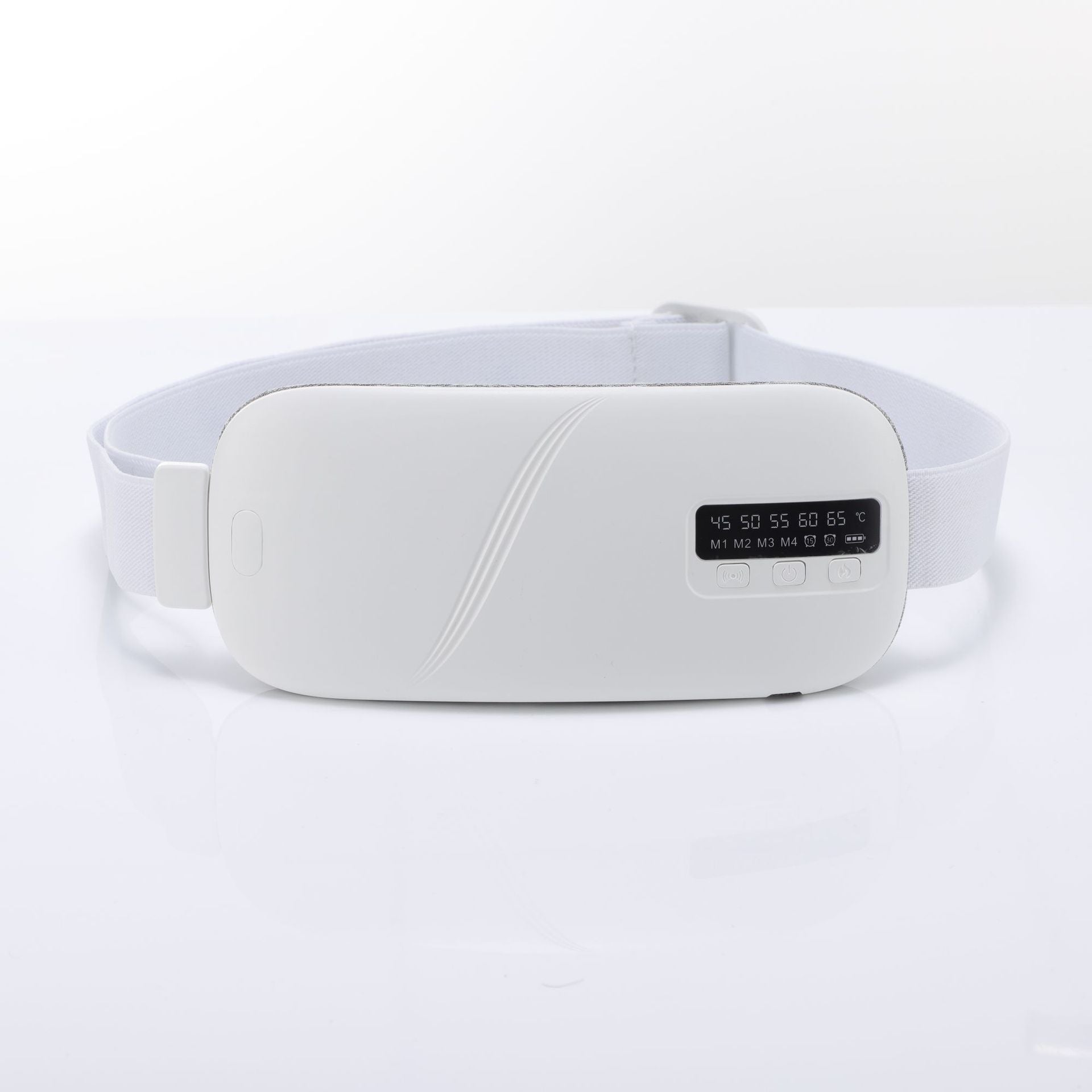 Portable abdominal massage heating device