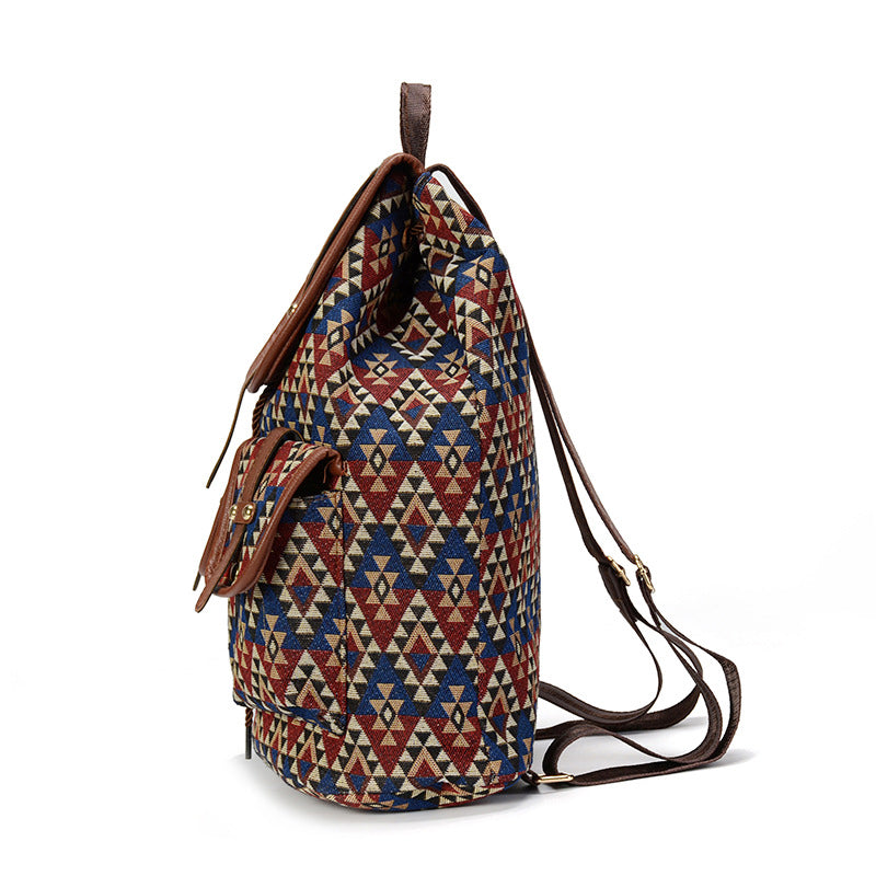 Sac à dos femme Sansarya – Cuir PU ajouré, bohémien vintage, sac à cordon pour adolescentes et femmes, cartable scolaire