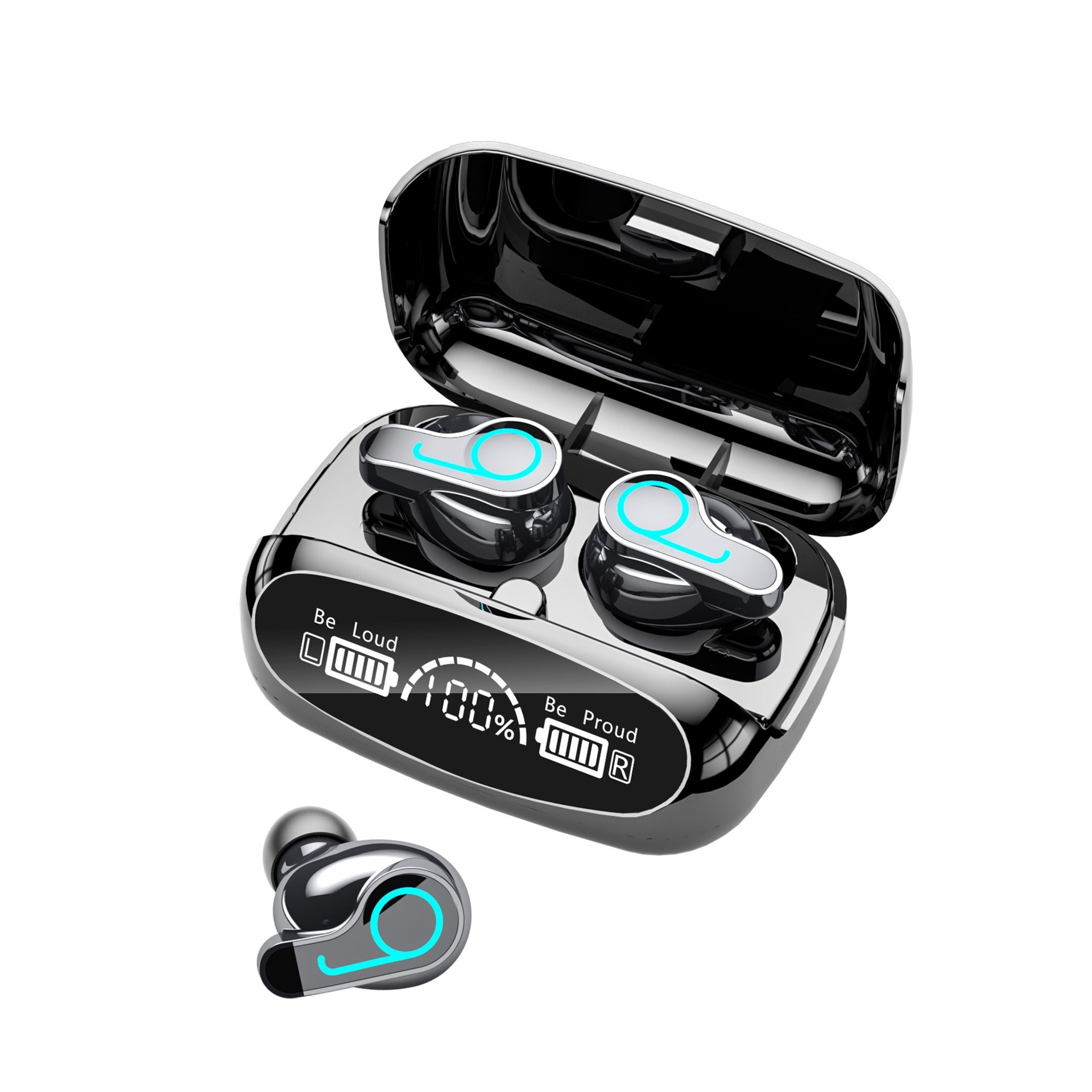 Bluetooth Headset High-Capacity TWS Binaural 5.1 Noise Cancellation F9 M10 M30