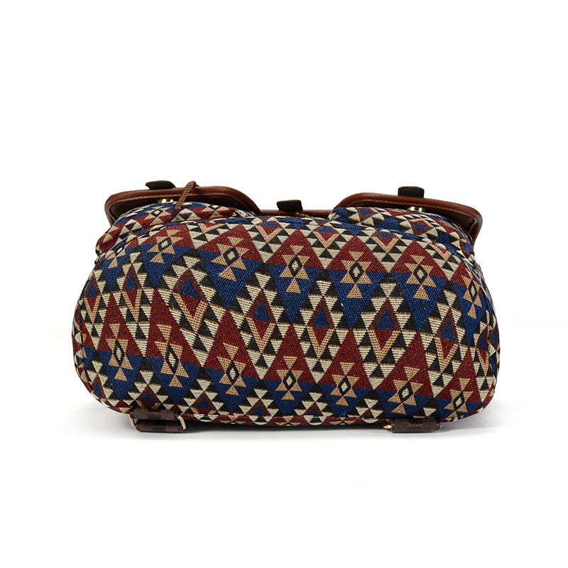 Sac à dos femme Sansarya – Cuir PU ajouré, bohémien vintage, sac à cordon pour adolescentes et femmes, cartable scolaire